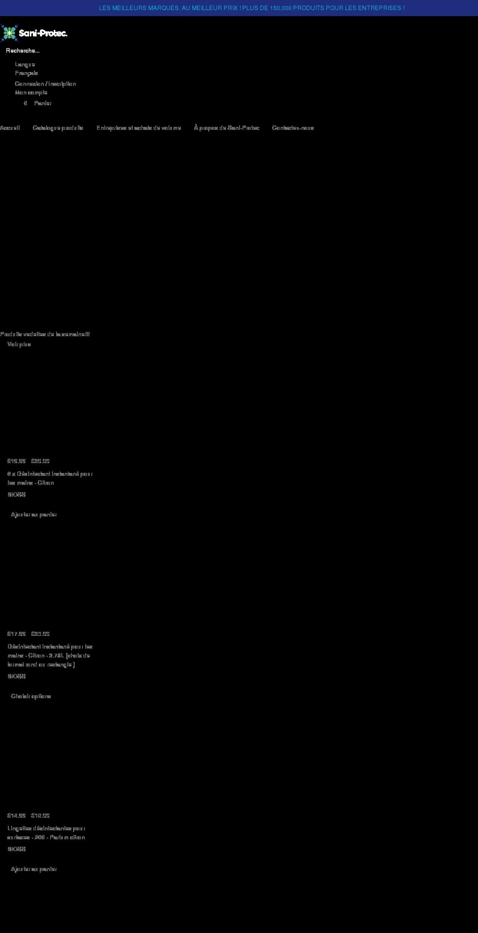 sani-protec.com shopify website screenshot