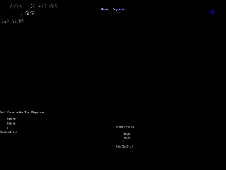 sanitizing-onthego.com shopify website screenshot