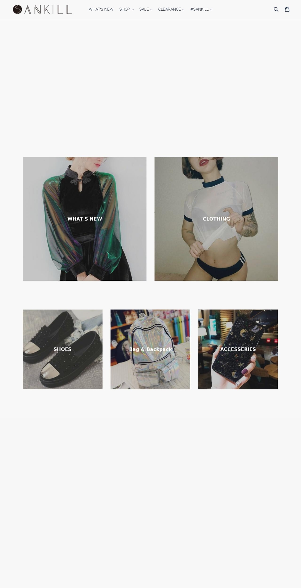 sankill-official.com — Shopify storefront screenshot