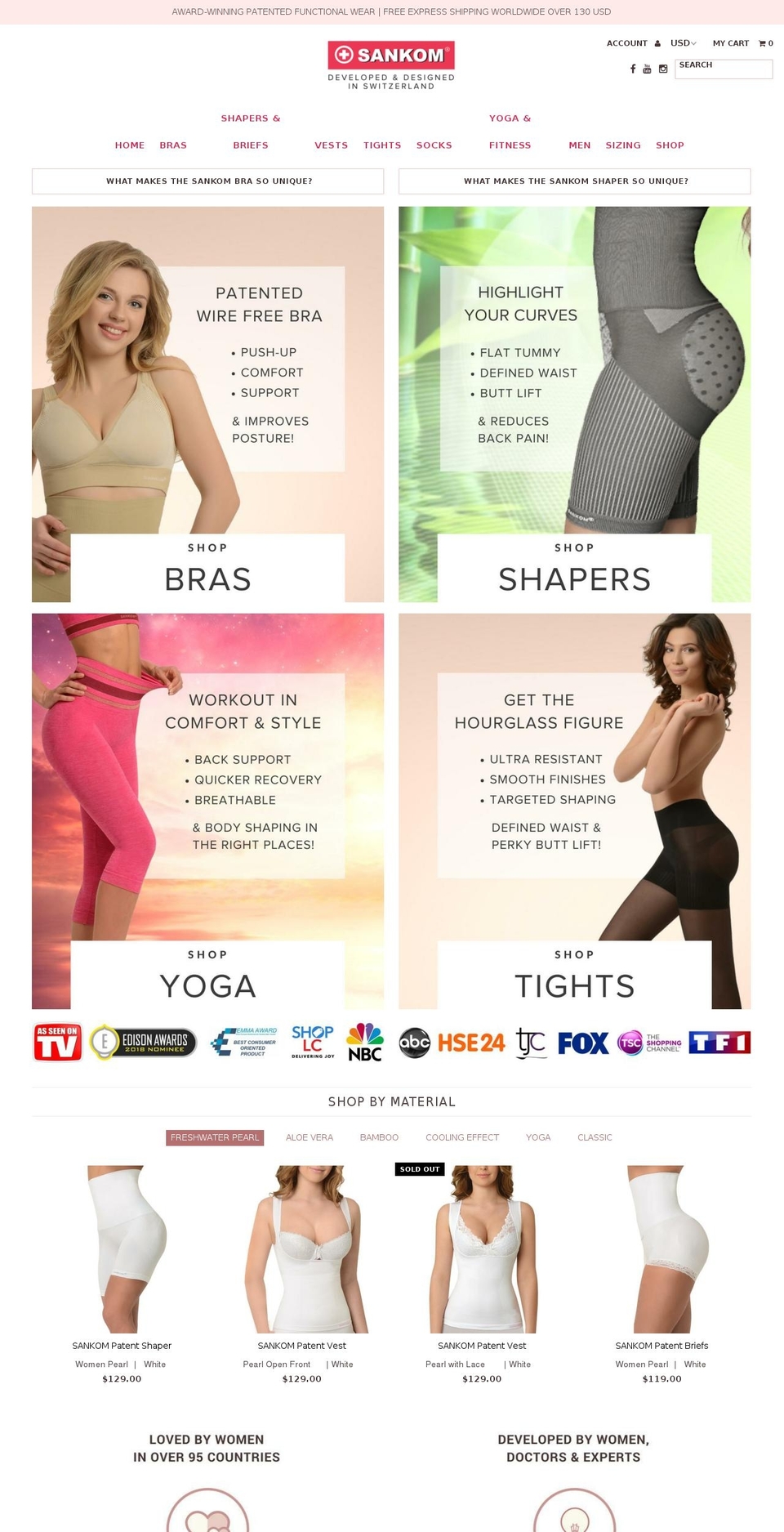 sankombra.com — Shopify storefront screenshot
