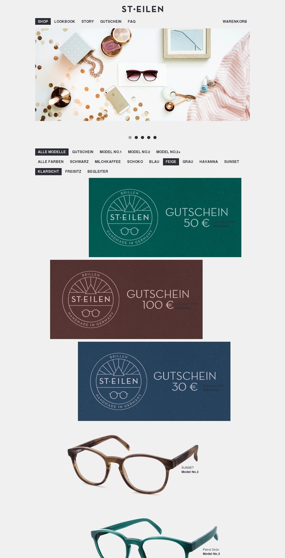 sankteilen.com shopify website screenshot