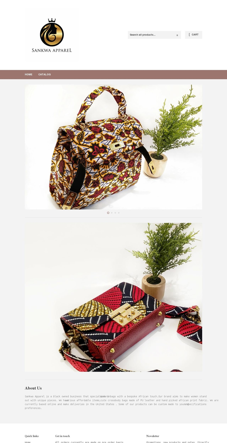 sankwa.com shopify website screenshot