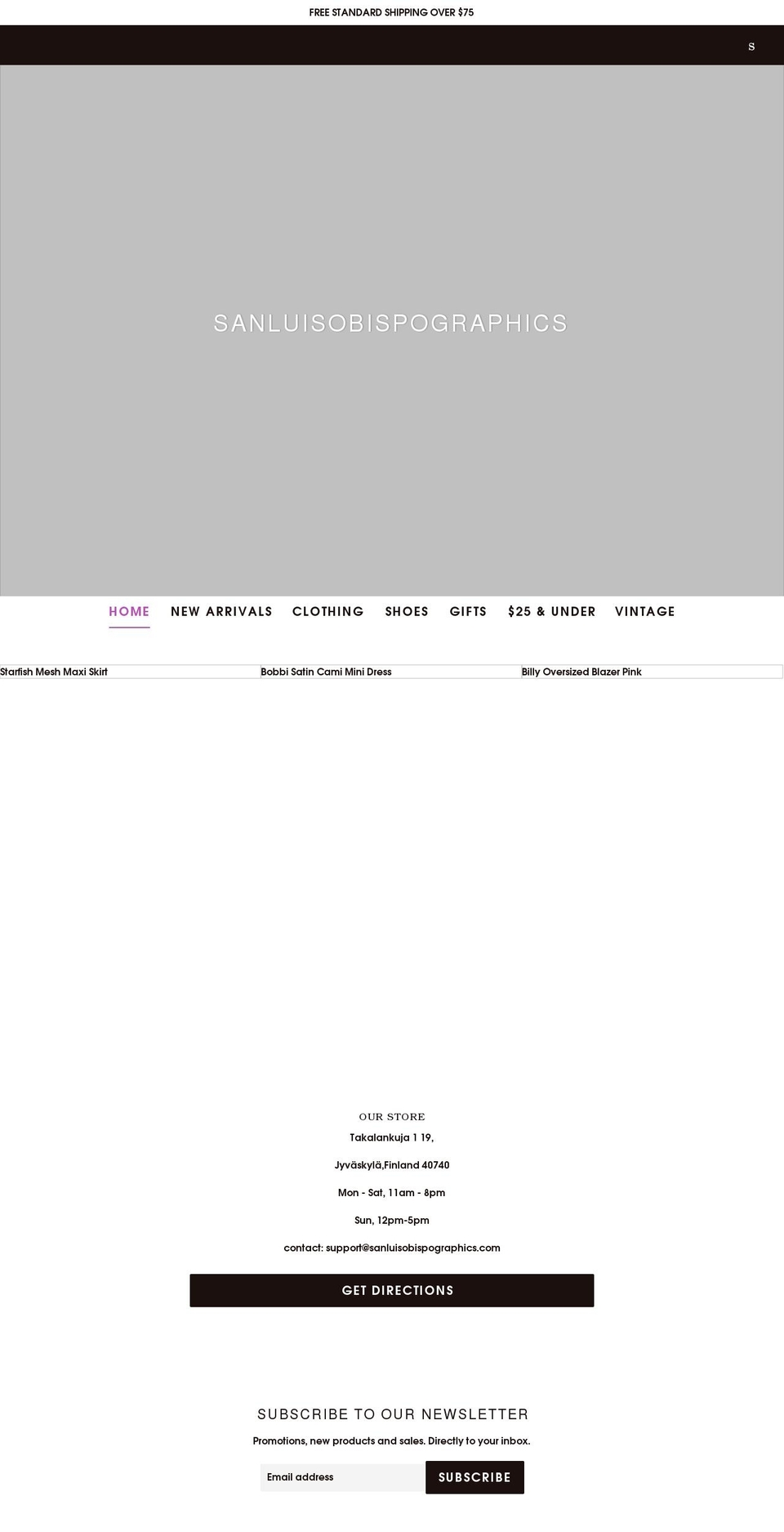 sanluisobispographics.com shopify website screenshot