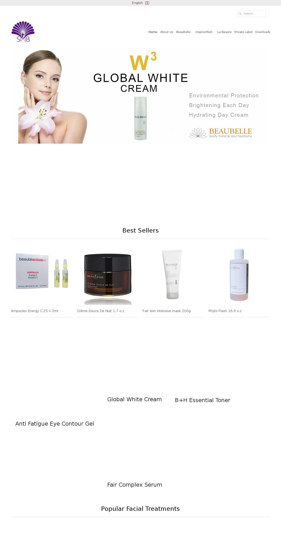 sanmarinobeauty.com shopify website screenshot