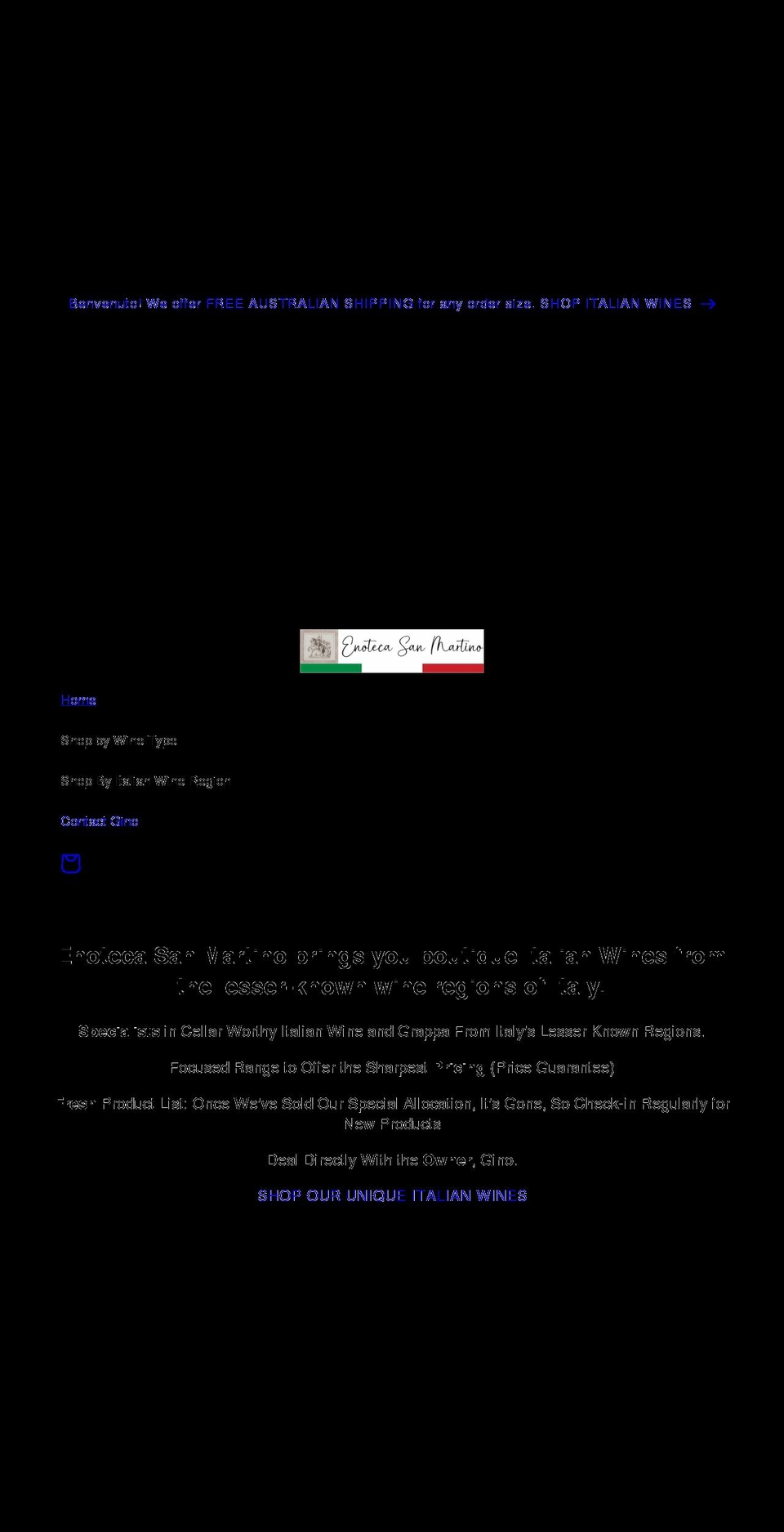 sanmartino.com.au shopify website screenshot