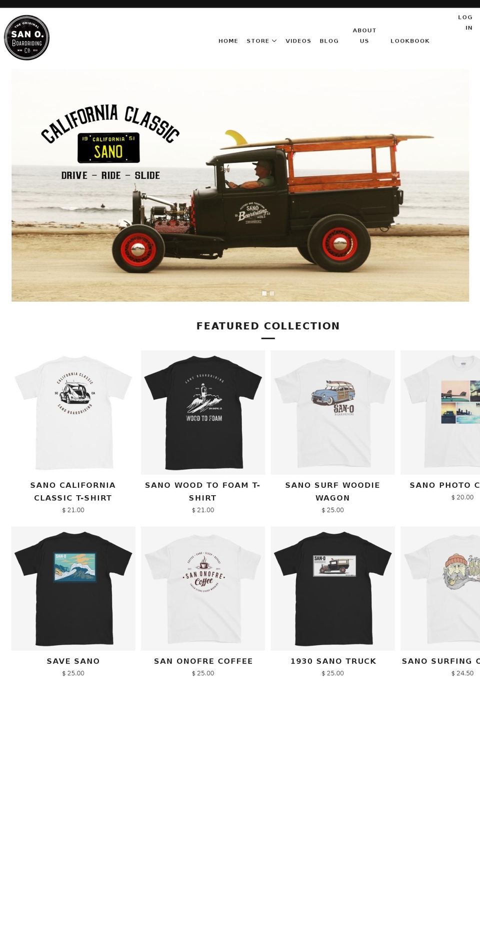 sano.clothing shopify website screenshot