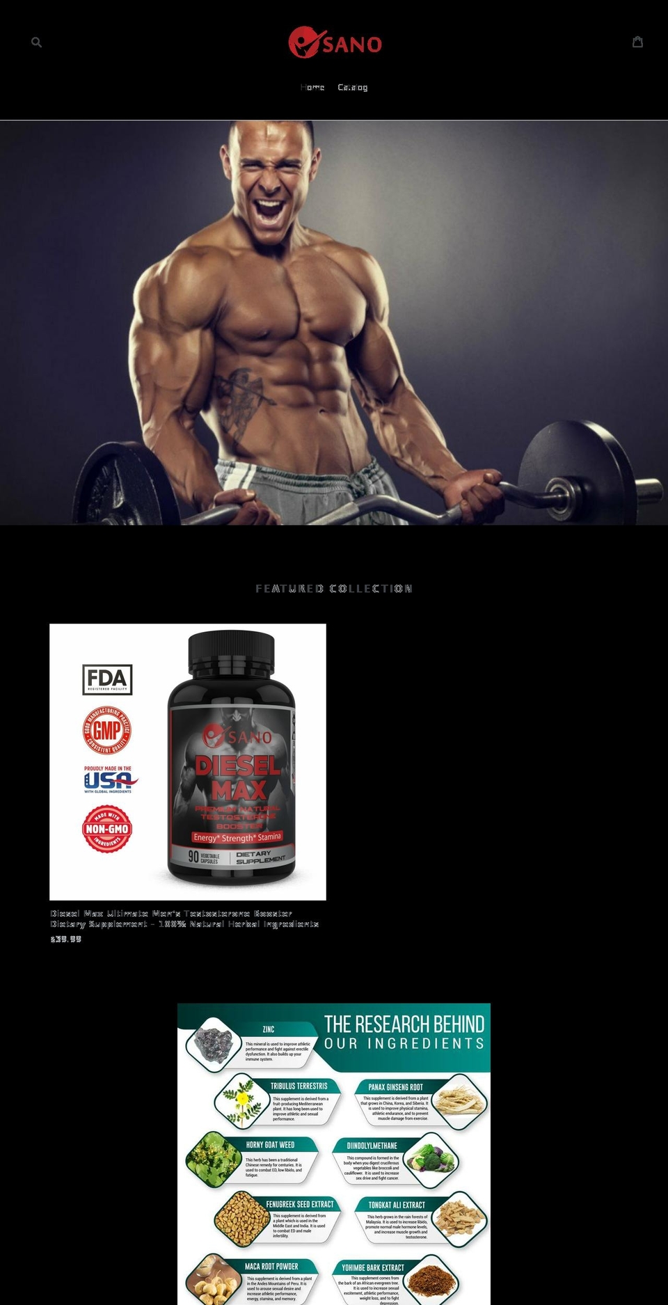 sanonutrition.net shopify website screenshot