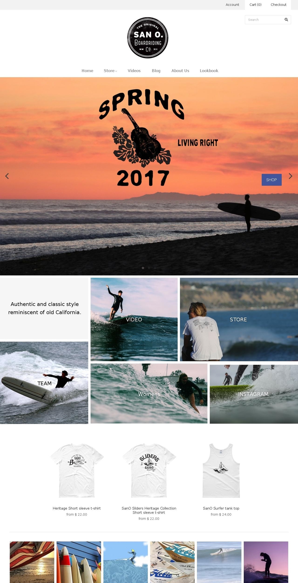 sanopaddlesurf.com shopify website screenshot