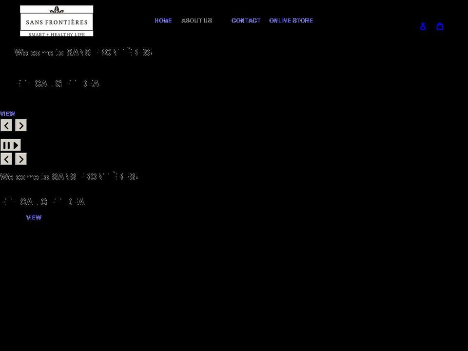 sansfrontieres.jp shopify website screenshot