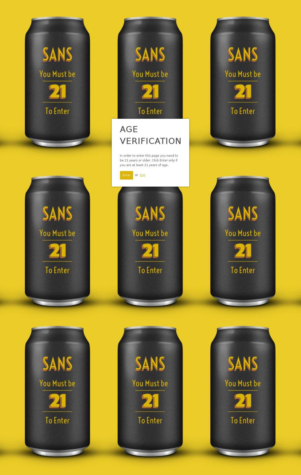 sanswineco.com shopify website screenshot