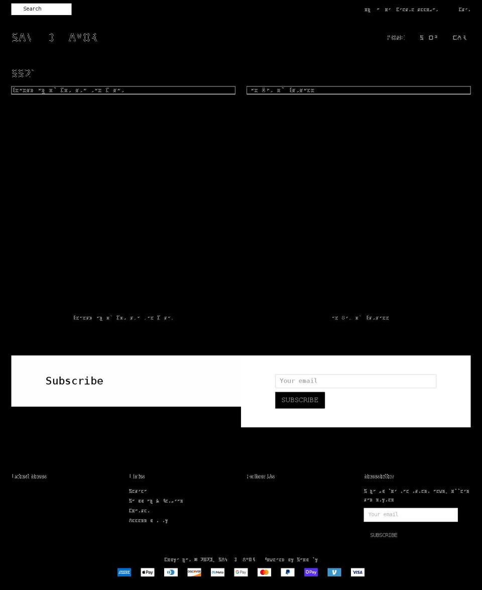 sant-de-amore.com shopify website screenshot