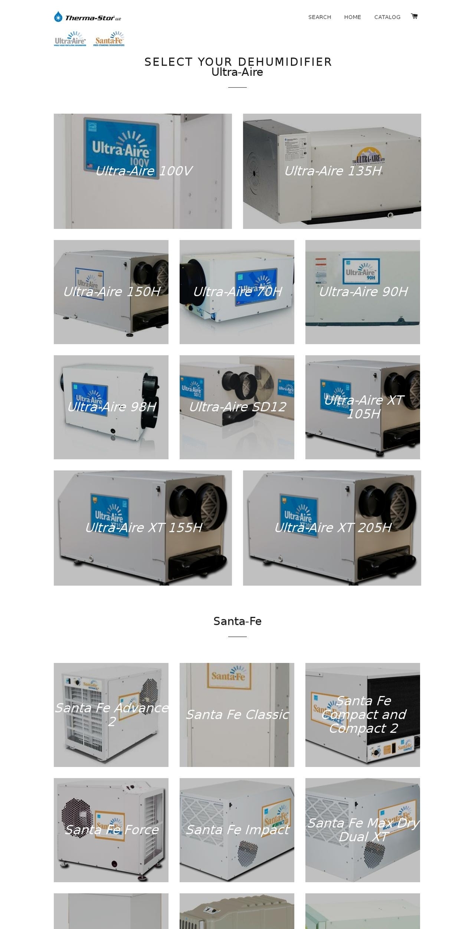 santa-fefilters.com shopify website screenshot