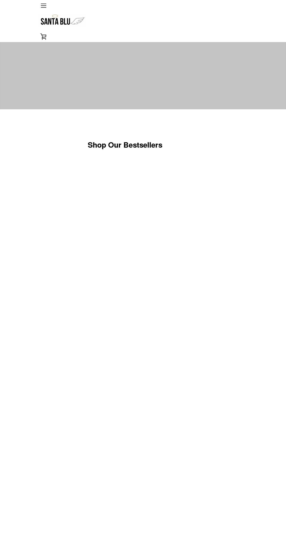 santablu.com shopify website screenshot