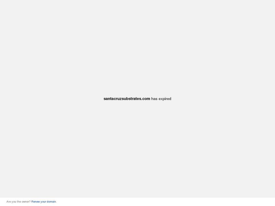 santacruzsubstrates.com shopify website screenshot