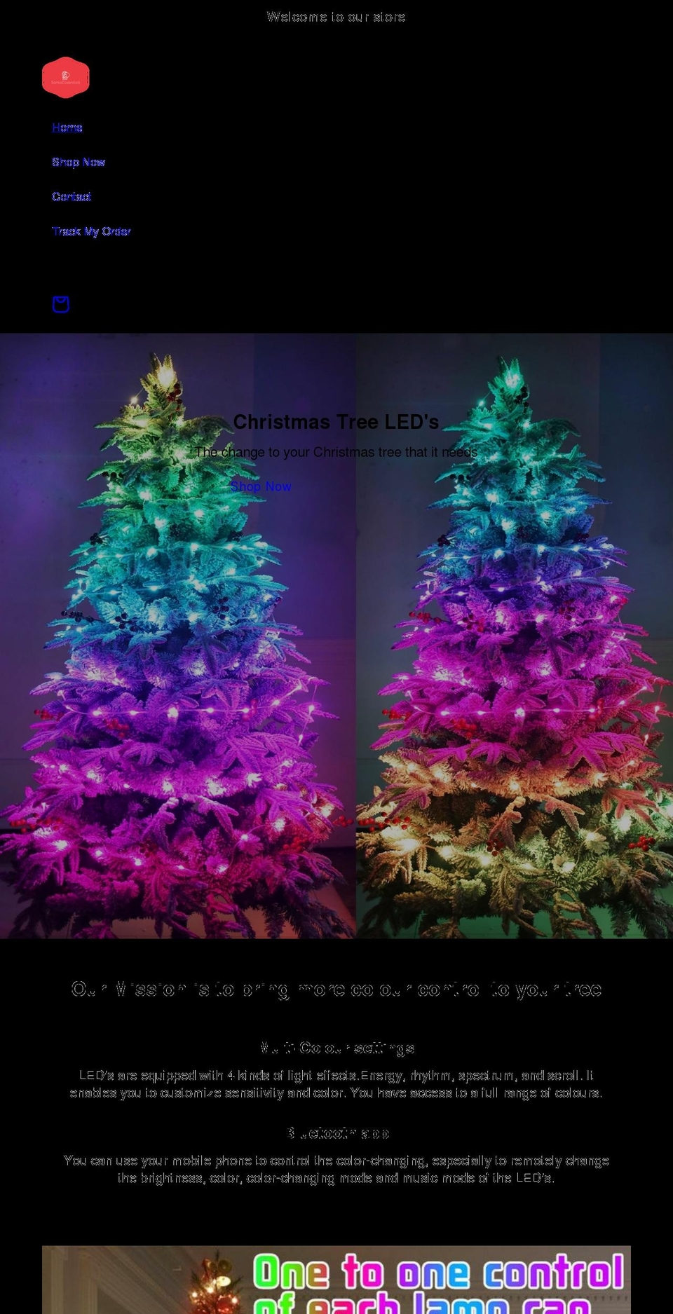 santaessentials.com shopify website screenshot