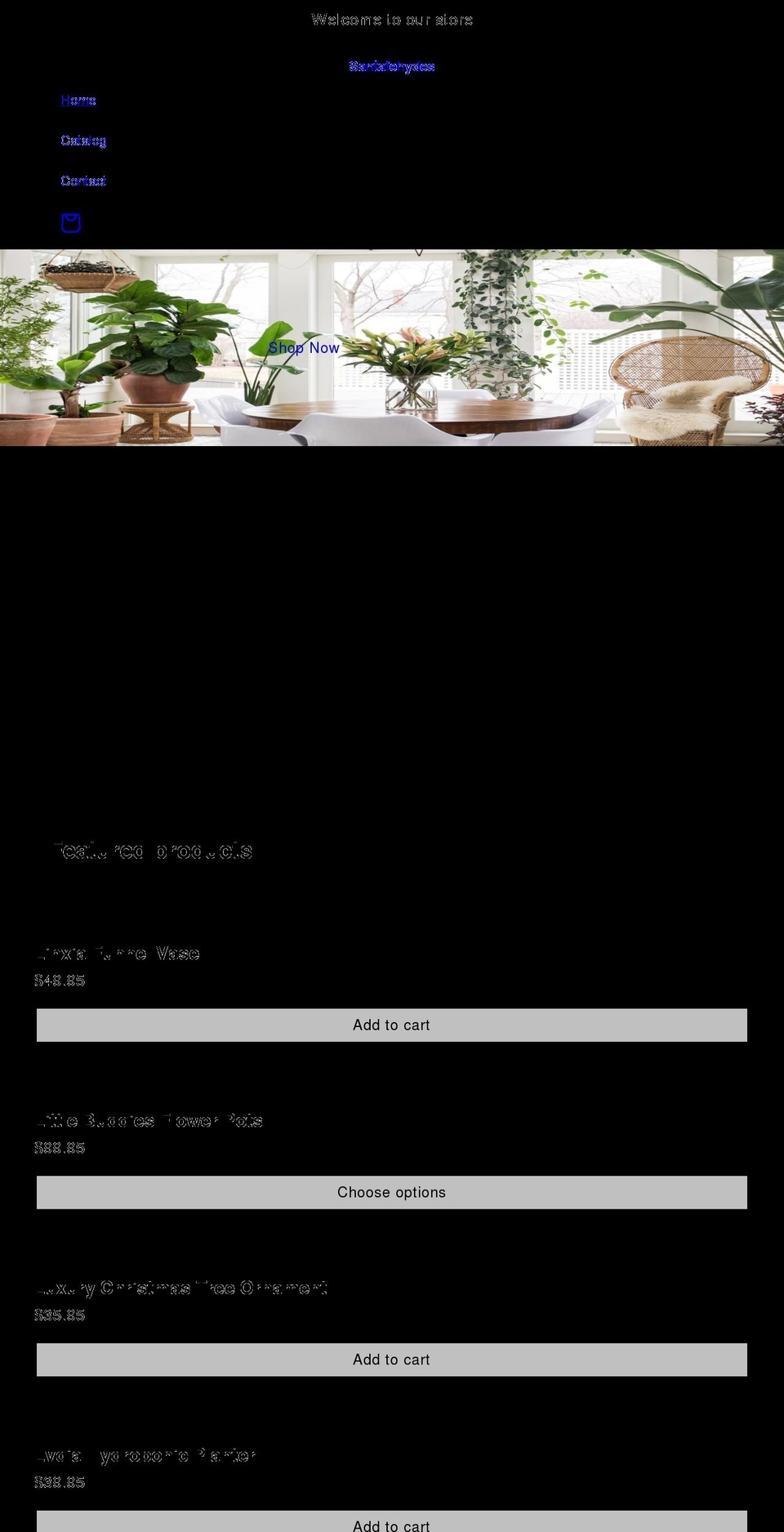 santafehydes.com shopify website screenshot