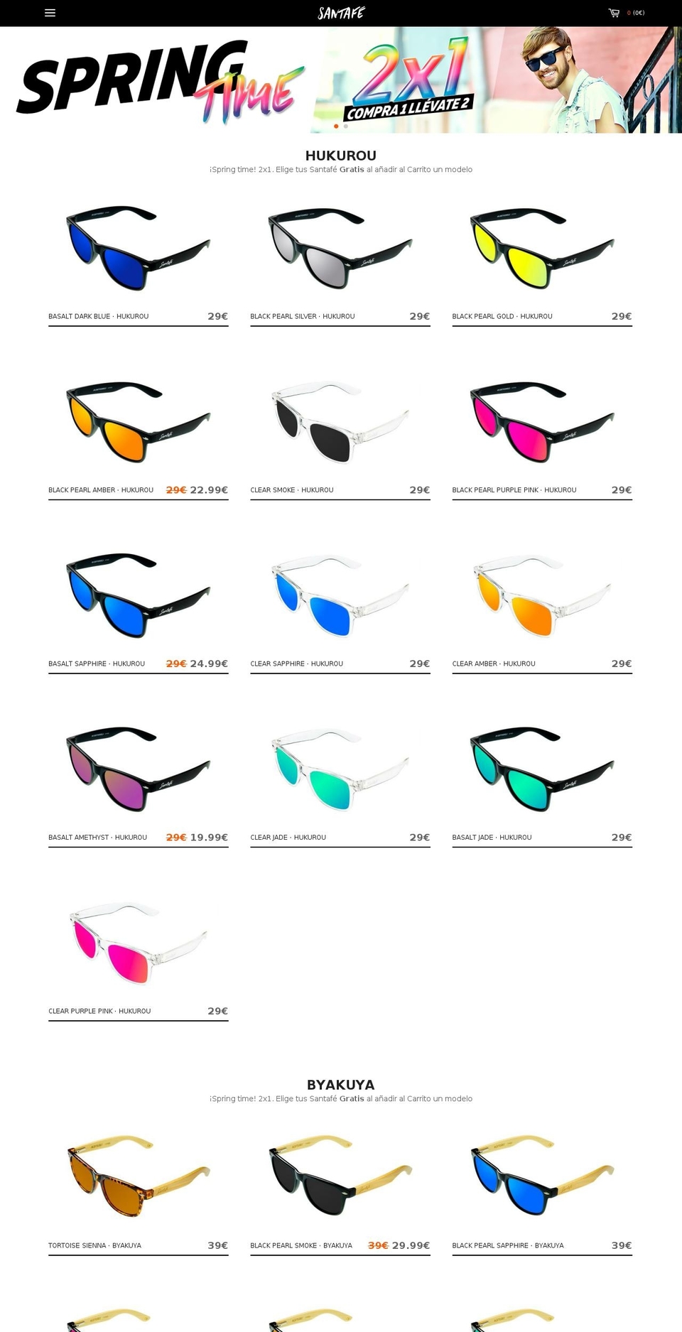santafeltd.com shopify website screenshot