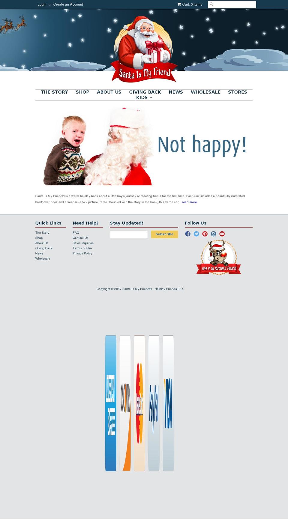 santaisafriend.com shopify website screenshot