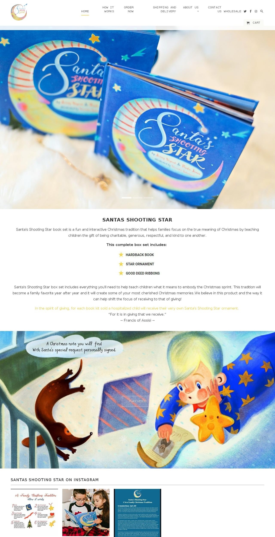 santasshootingstar.com — Shopify storefront screenshot
