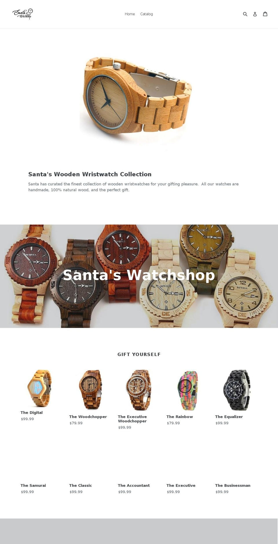 santaswatchshop.com — Shopify storefront screenshot