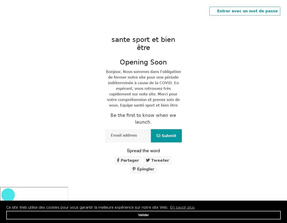 santesportetbienetre.com shopify website screenshot