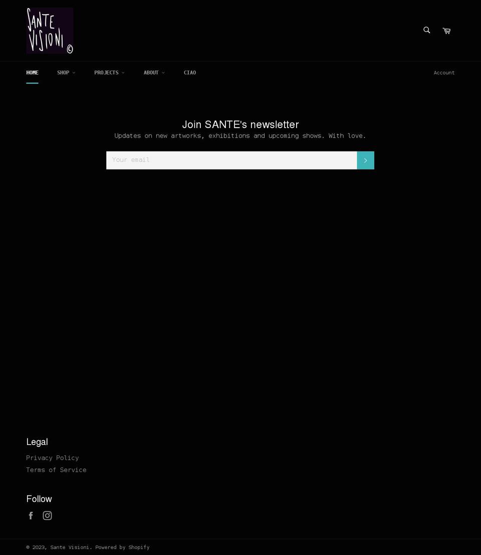 Full Site Shopify theme site example santevisioni.com