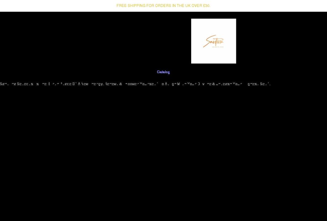 santinaselects.com shopify website screenshot