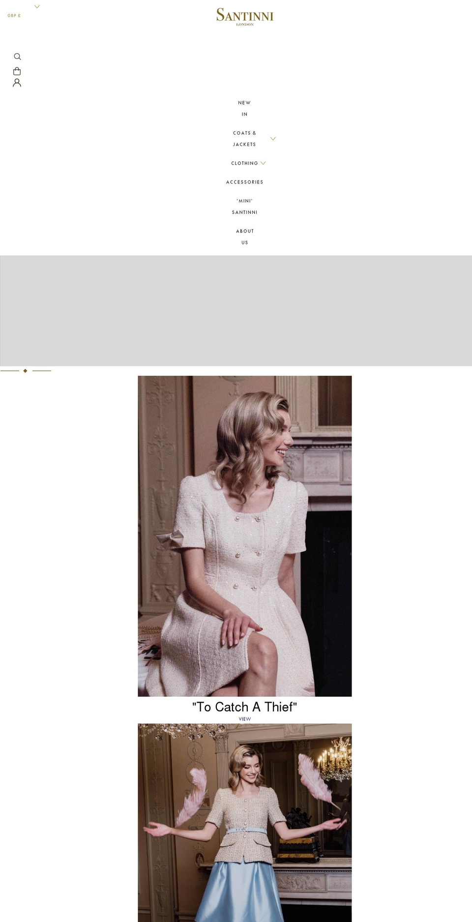 santinni.com shopify website screenshot