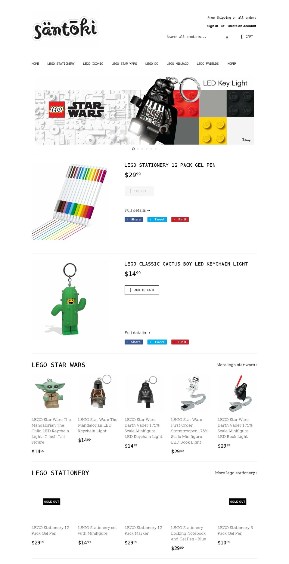 santoki.com shopify website screenshot