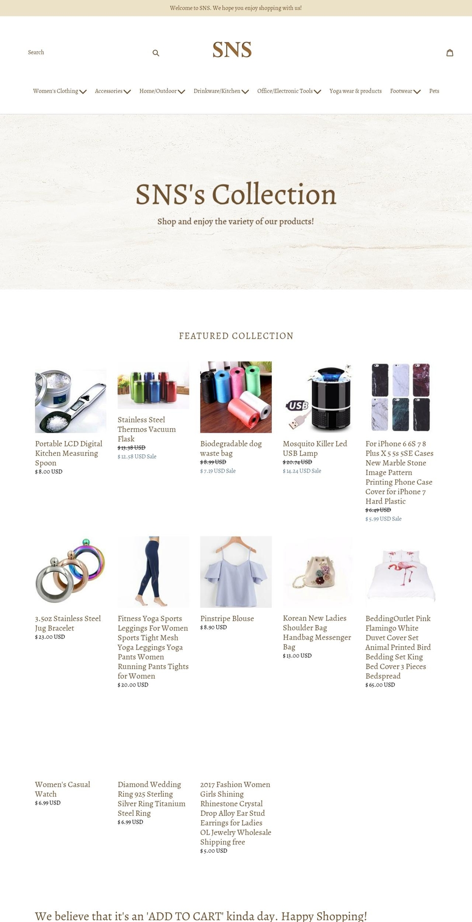 sanyansara.com — Shopify storefront screenshot
