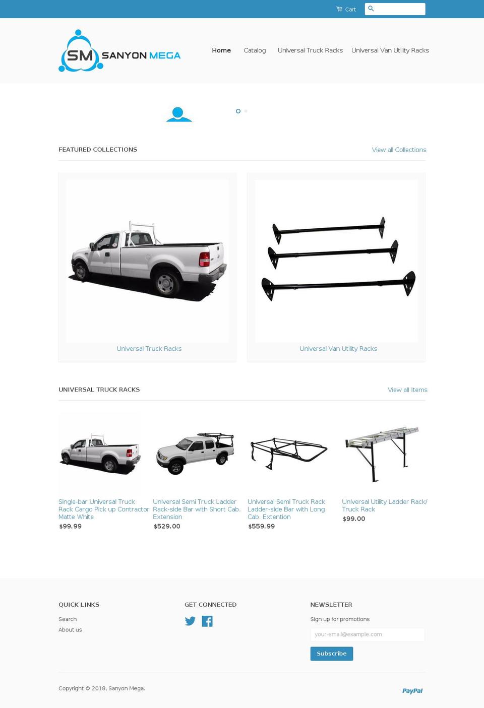 sanyonmega.com shopify website screenshot