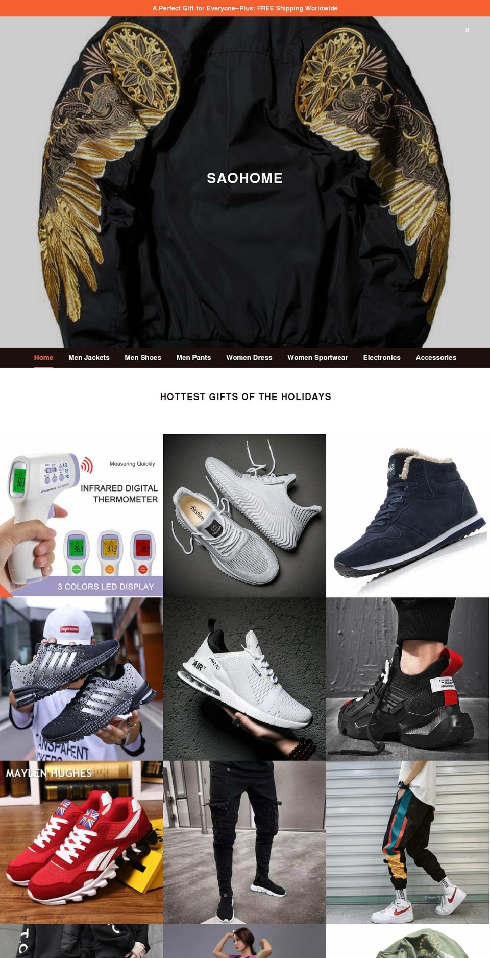 saohomeshop.com shopify website screenshot
