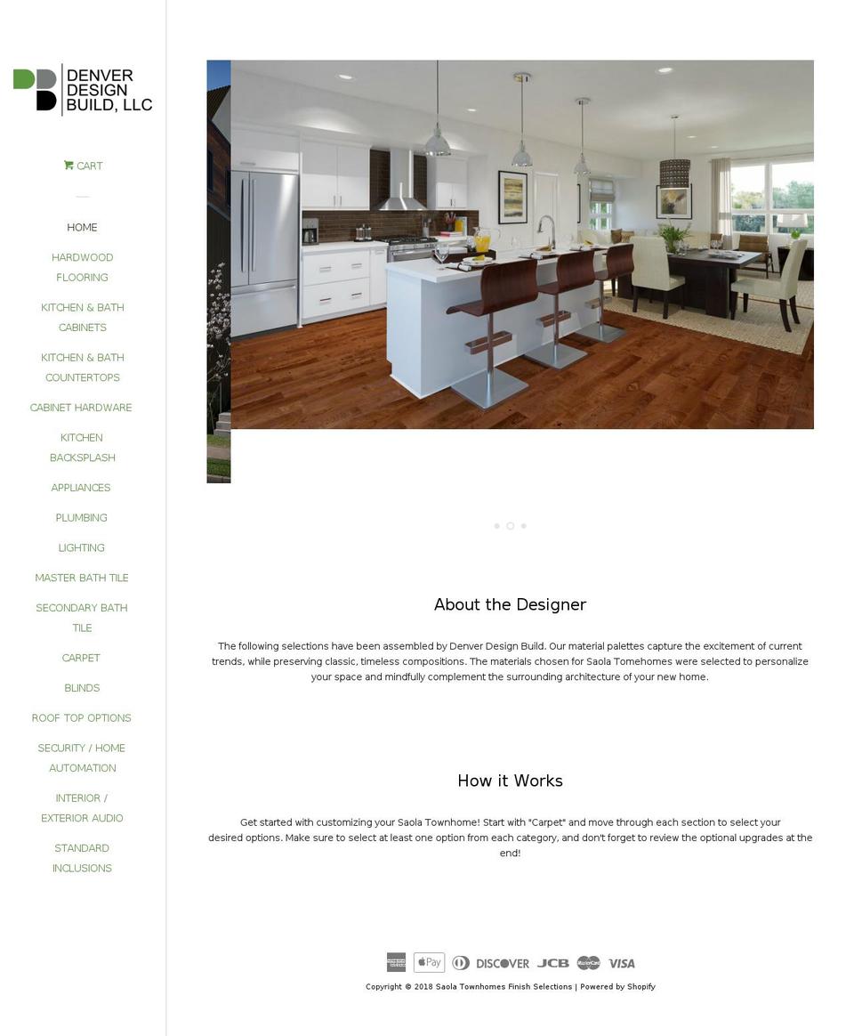 saolatownhomeselections.com — Shopify storefront screenshot