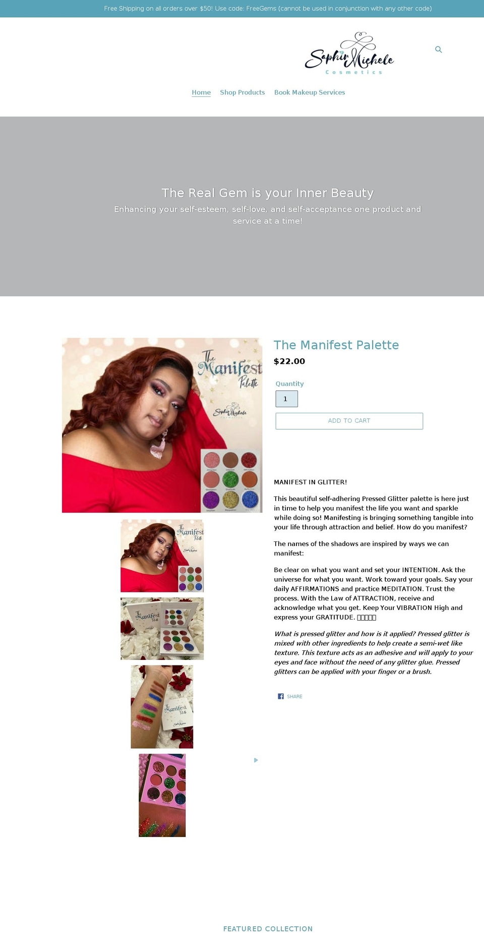 saphirmcosmetics.com shopify website screenshot