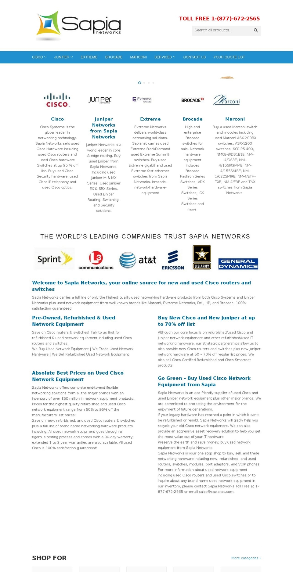 sapianetworks.com shopify website screenshot