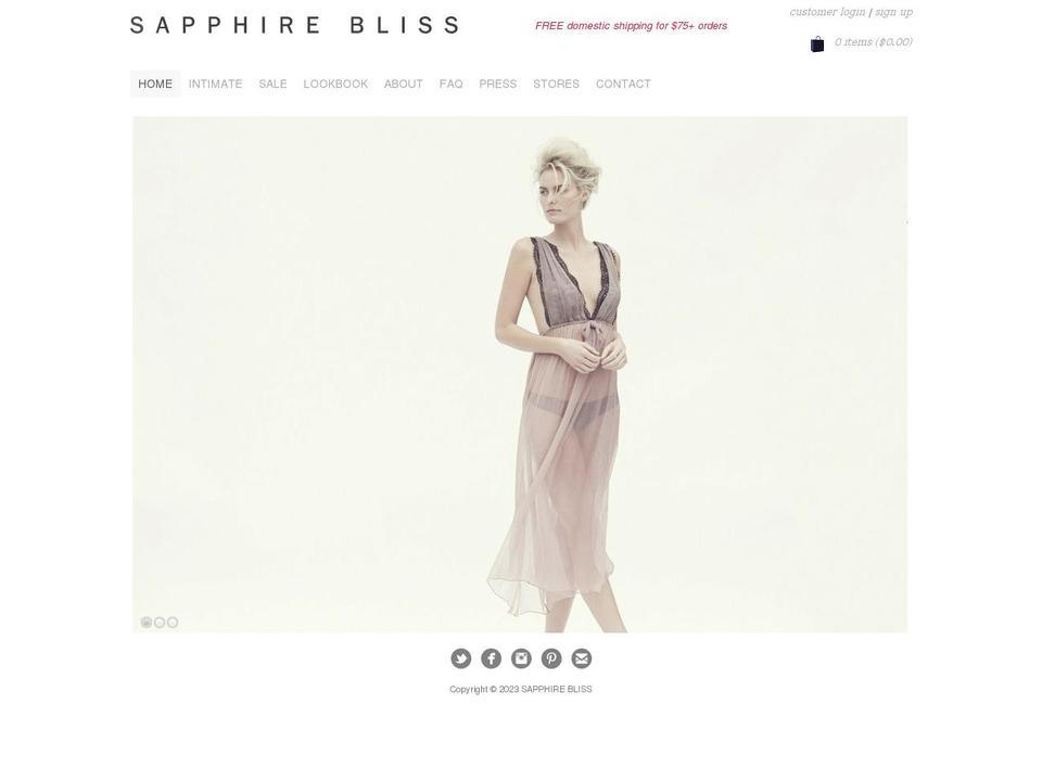 SapphireBliss Main Theme Shopify theme site example sapphirebliss.myshopify.com