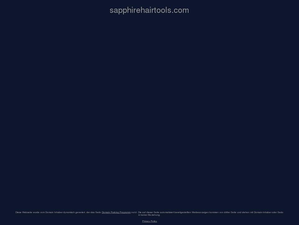 sapphirehairtools.com — Shopify storefront screenshot