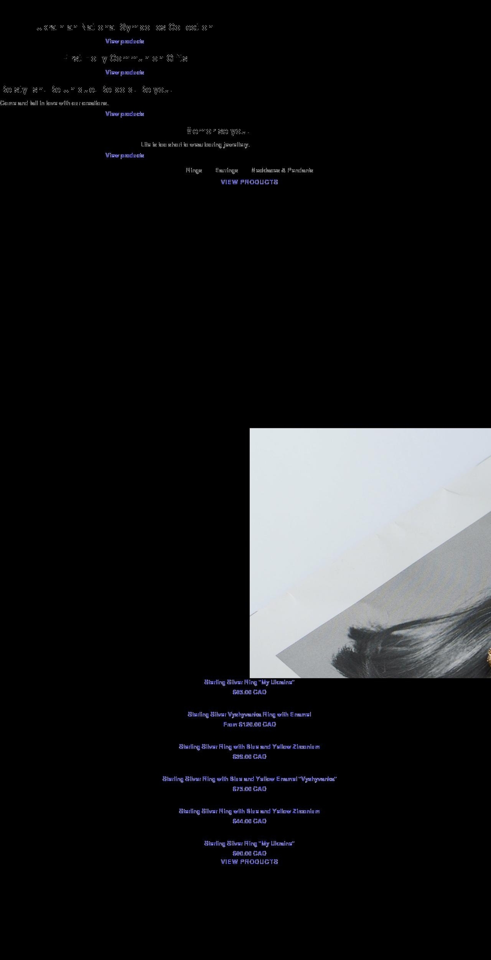 sapphirejewellery.ca shopify website screenshot