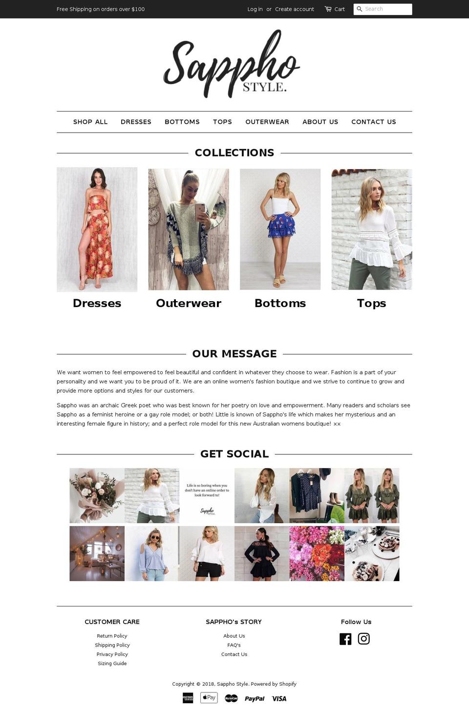 sapphostyle.com — Shopify storefront screenshot