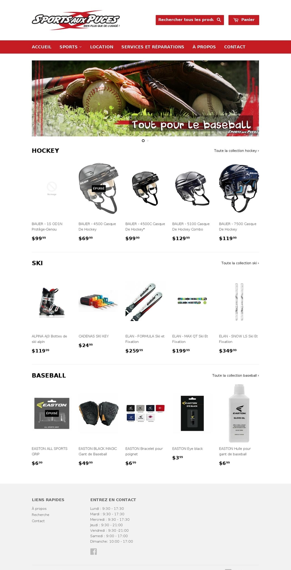 sapsaguenay.com shopify website screenshot