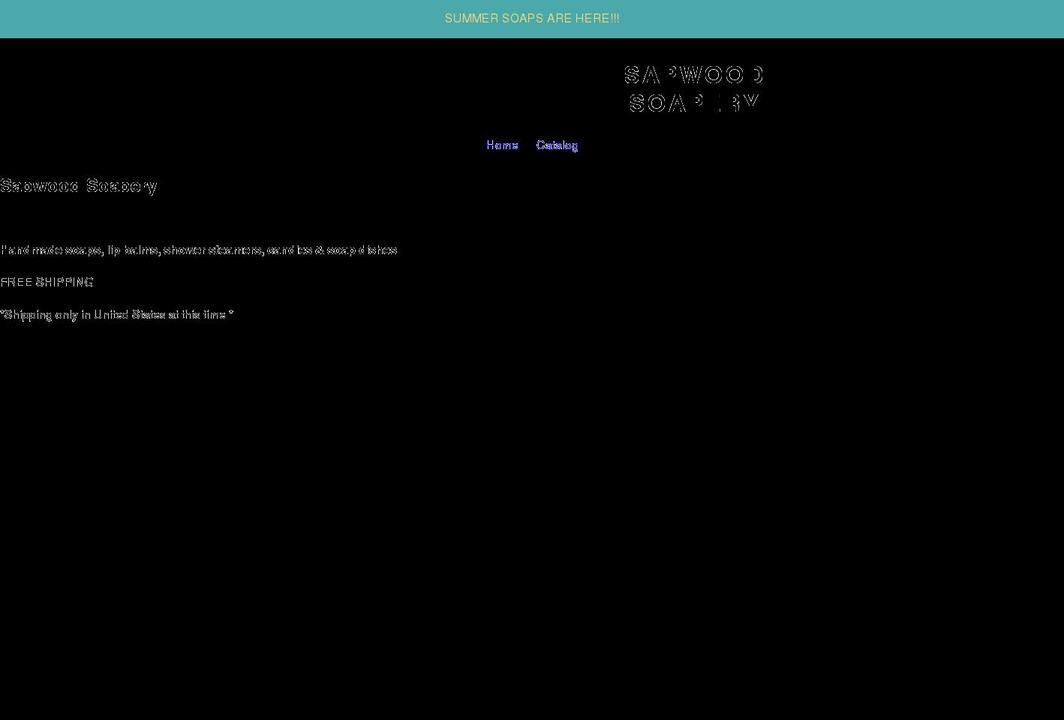 sapwoodsoapery.com shopify website screenshot