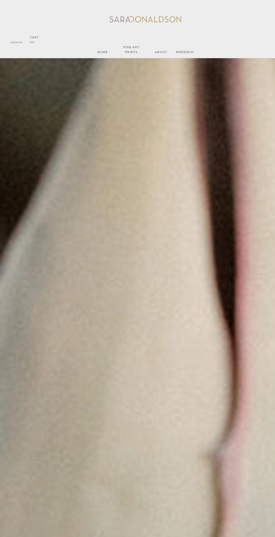 saradonaldson.com shopify website screenshot