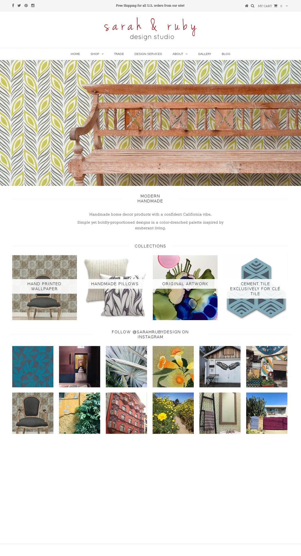 sarah-ruby.com shopify website screenshot