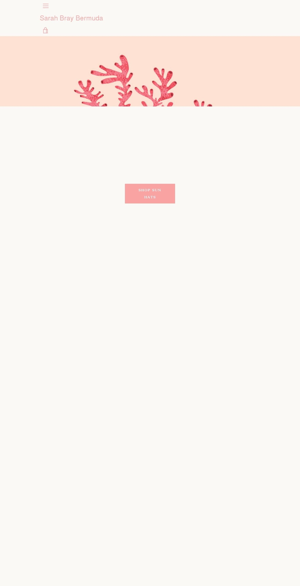 sarahbraybermuda.com shopify website screenshot