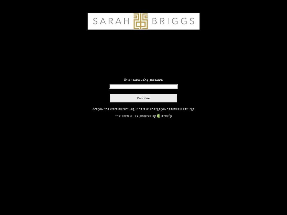 sarahbriggswholesale.com — Shopify storefront screenshot