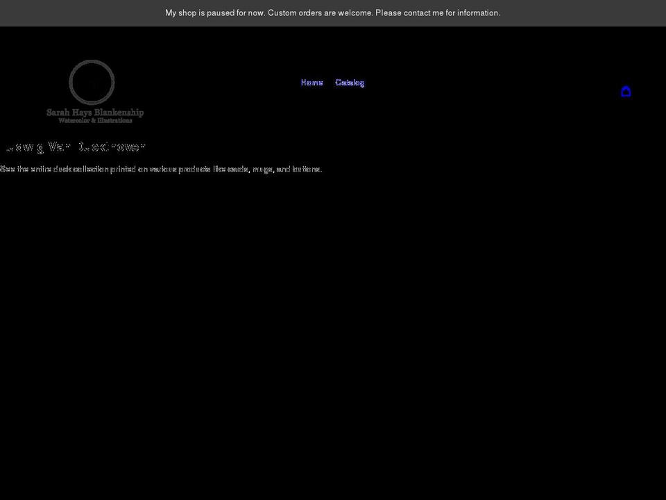 sarahhaysblankenship.com shopify website screenshot