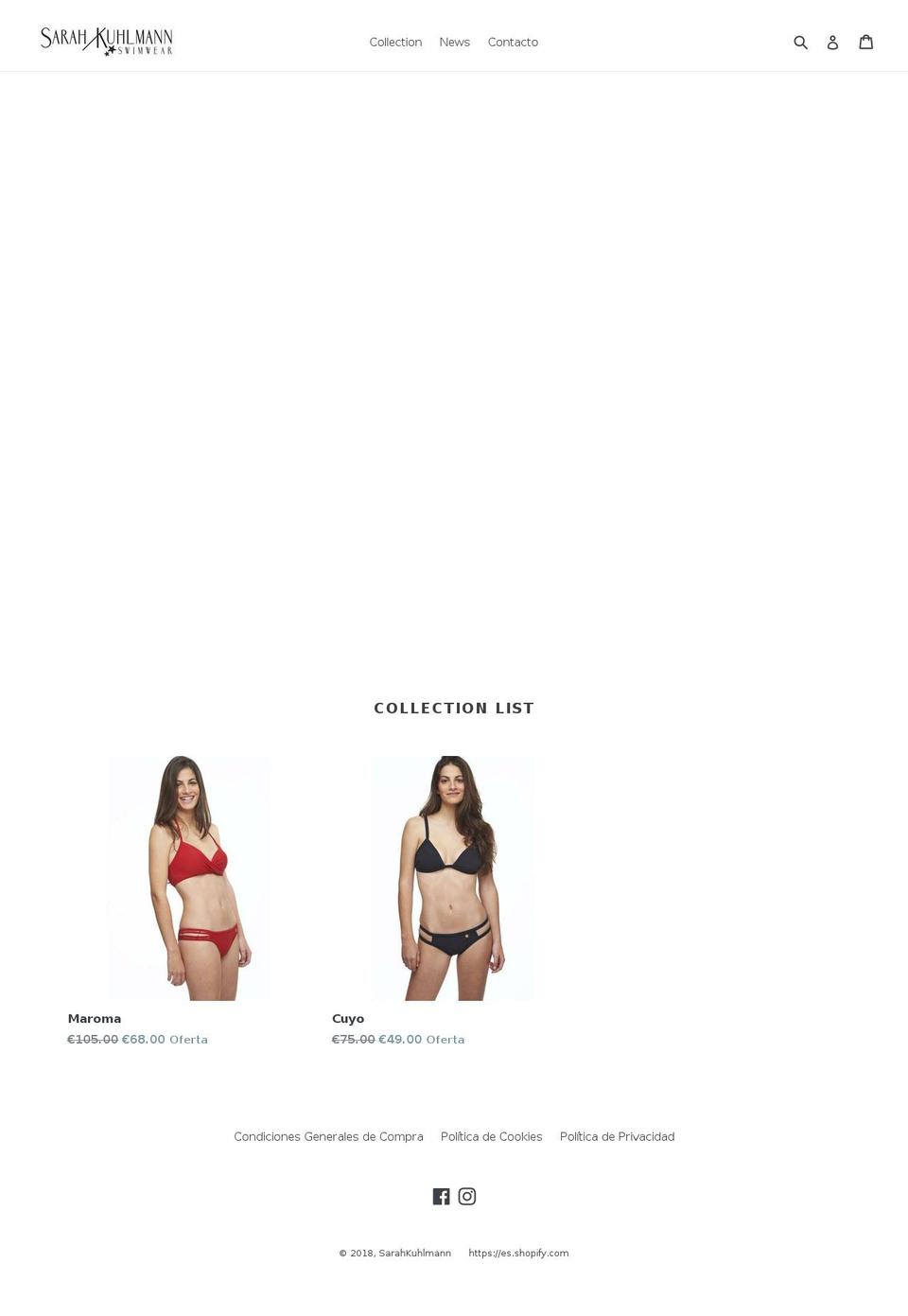 sarahkuhlmann.com — Shopify storefront screenshot