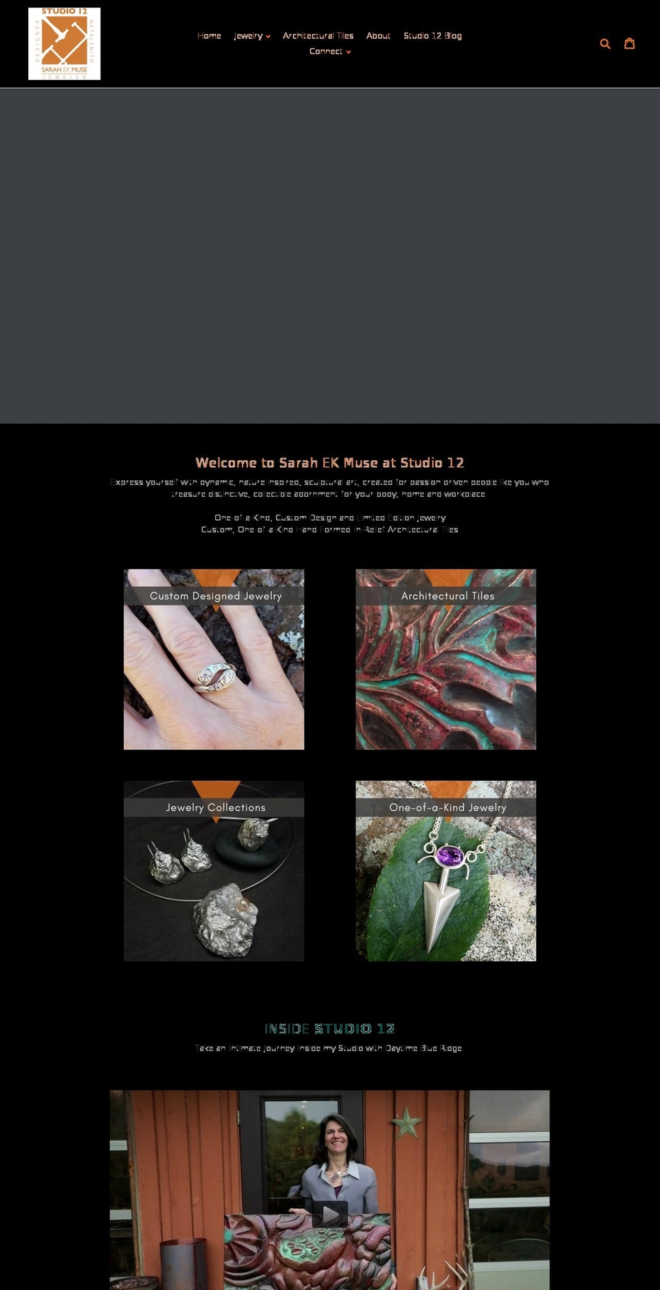 sarahmuse.com — Shopify storefront screenshot
