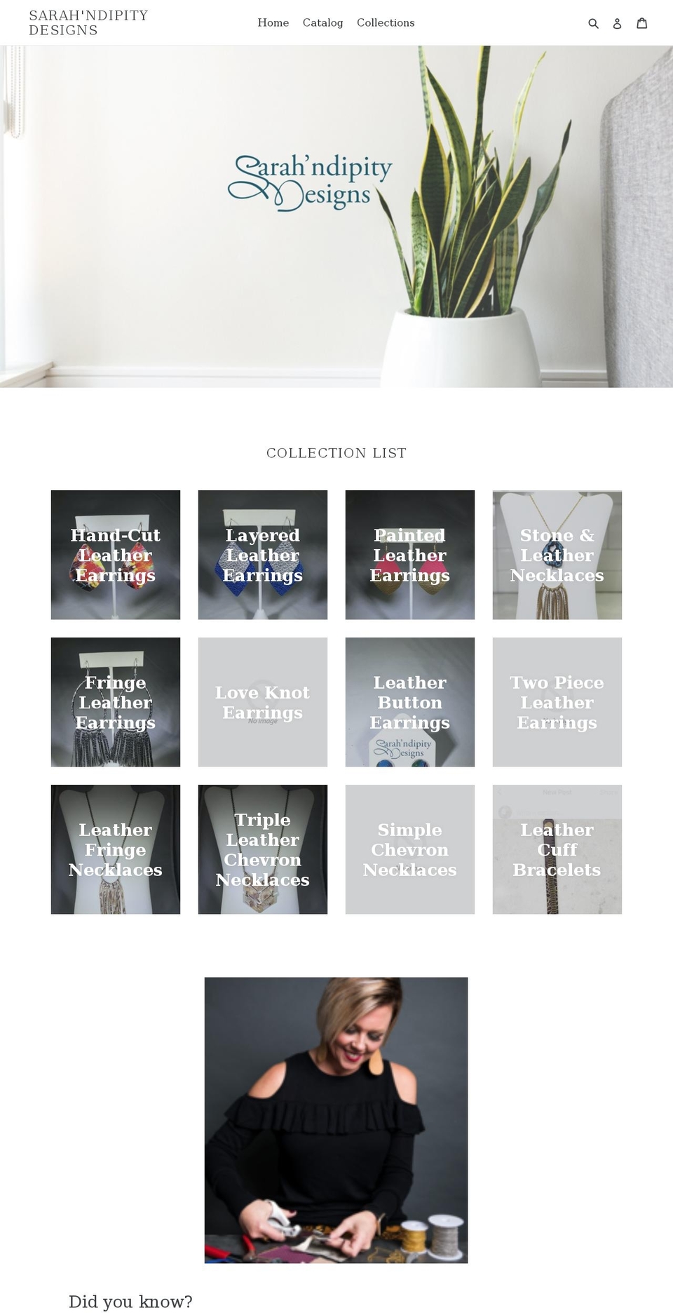 sarahndipitydesigns.com — Shopify storefront screenshot