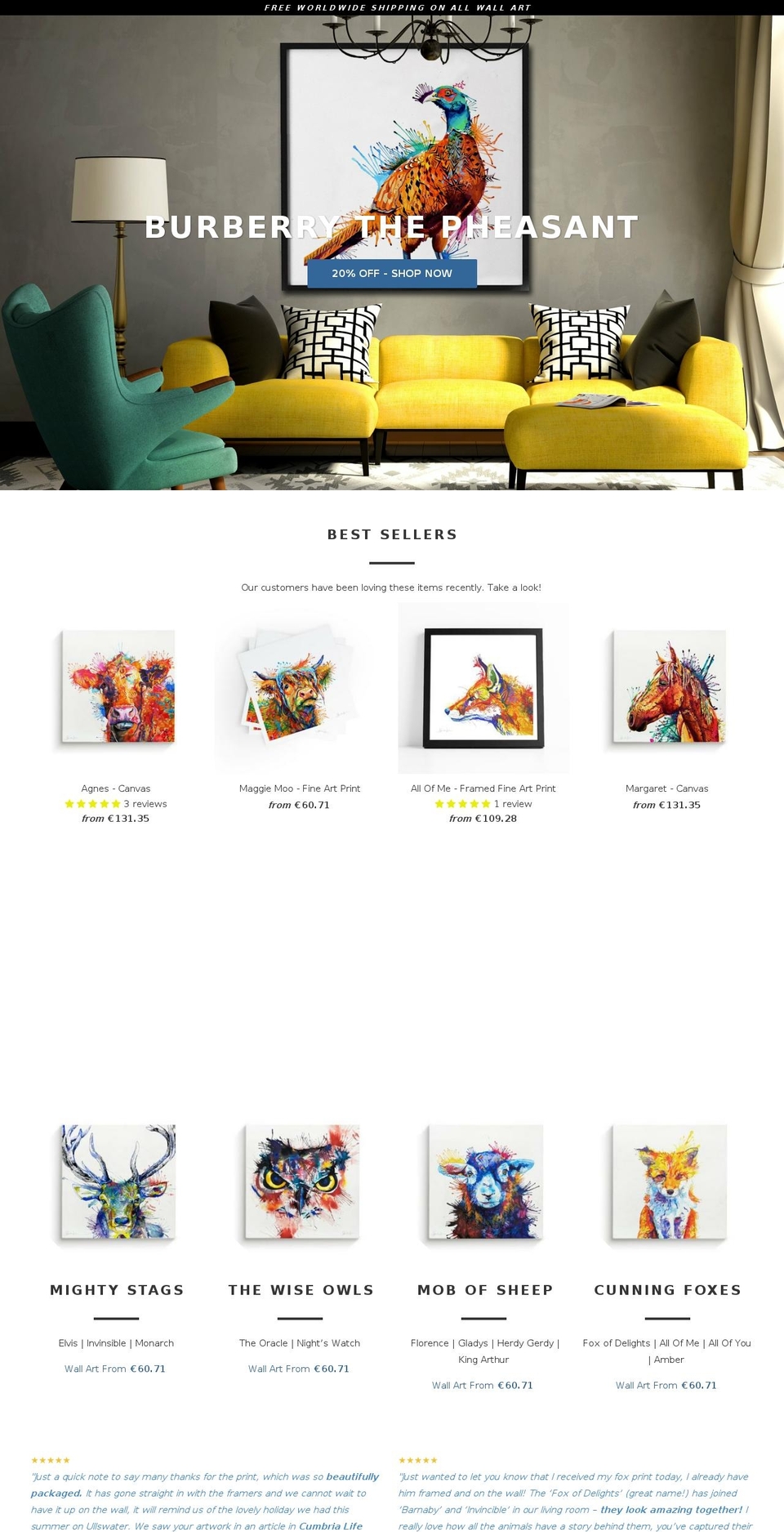 sarahtaylorart.co.uk shopify website screenshot